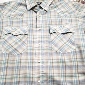 Western Style Short Sleeve Button Down